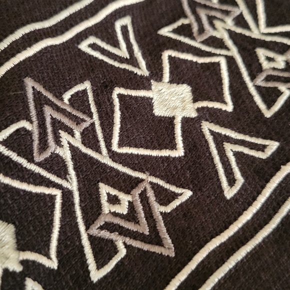 Mason Signature Men's button front short sleeve shirt XL black white casual - Picture 4 of 4